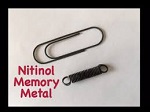 sprężyna i spinka z nampisem nitinol memory metal
